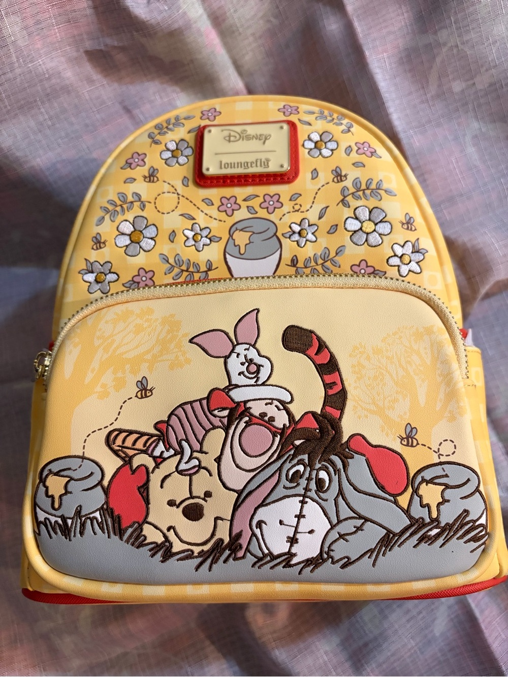 Loungefly Yellow Winnie the Pooh & Friends Kids Mini Backpack